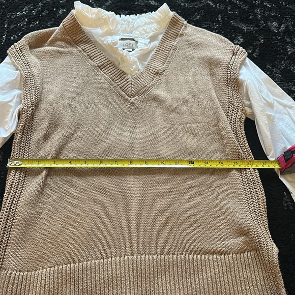 LOFT Beige Sweater Shirt - Picture 8 of 9